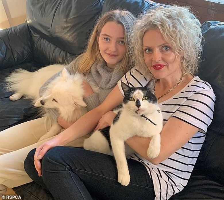 Illustration de l'article : Une femme heureuse de retrouver son chat disparu depuis 18 mois